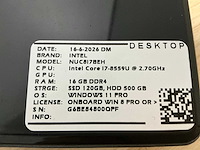 Intel - nuc8i7beh(i7) - desktops (4x) - afbeelding 8 van  8