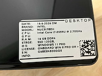 Intel - nuc8i7beh(i7) - desktops (4x) - afbeelding 6 van  8