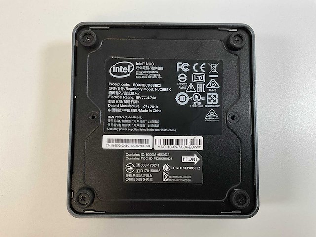 Intel client system nuc8bek, core(tm) i3-8109u, 8 gb ram, no hdd mini desktops (4x) - afbeelding 5 van  6