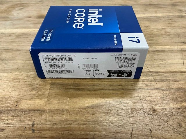 Intel core i7-14700k - afbeelding 3 van  4
