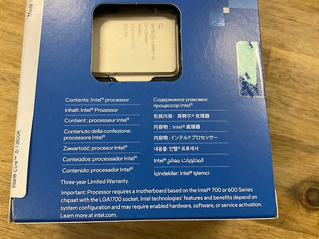 Intel i5-13600k processor - afbeelding 3 van  3