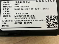 Intel nuc10i7fnh(i7) desktop - afbeelding 5 van  5