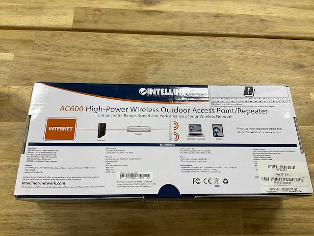 Intellinet ac600 wireless outdoor accespoint - afbeelding 2 van  2