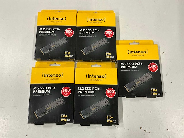 Intenso m.2 ssd pcie premium (5x) - afbeelding 1 van  2