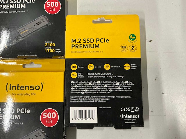 Intenso m.2 ssd pcie premium (5x) - afbeelding 2 van  2