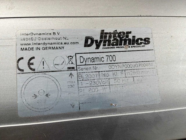 Inter dynamics dynamic 700 tegelzaagmachine - afbeelding 7 van  7