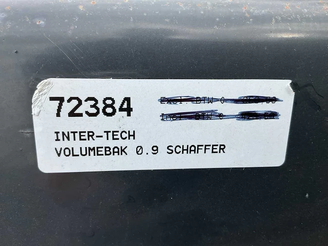 Inter-tech volume bak 900mm passend schaffer voorzetapparatuur - afbeelding 1 van  3