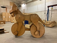 Interactieve houten kunstwerk - afbeelding 1 van  9