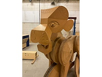 Interactieve houten kunstwerk - afbeelding 3 van  9