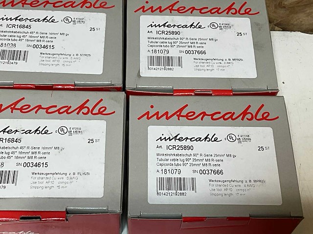 Intercable diverse soorten kabelschoenen (325x) - afbeelding 3 van  5