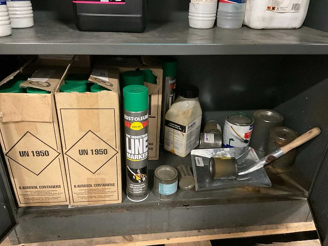 Interflon, griffon, rust-oleum, rolith kast met inhoud - afbeelding 3 van  5