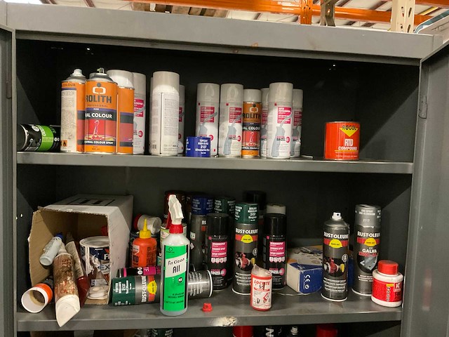 Interflon, griffon, rust-oleum, rolith kast met inhoud - afbeelding 5 van  5