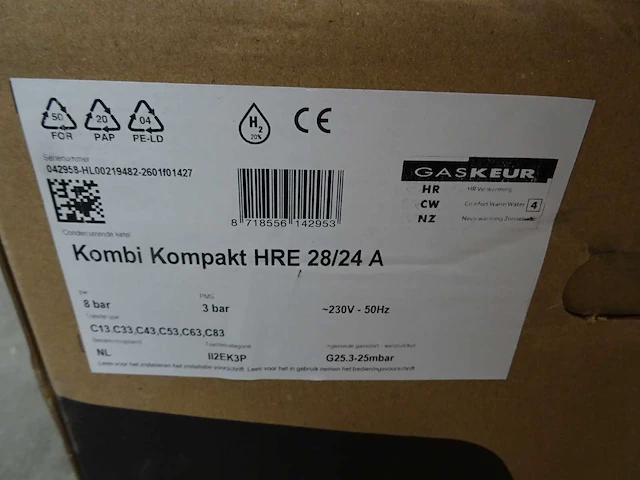 Intergas - kombi kompakt hre28/24 a - combi cv-ketel - afbeelding 3 van  3