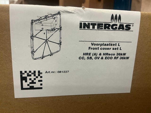 Intergas 081227 vervanging set voorplaat hre/hreco groot - afbeelding 4 van  4