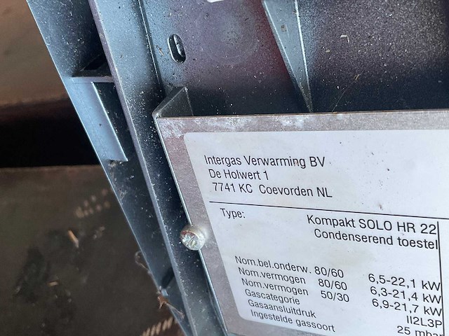 Intergas compact solo hr22 combi cv-ketel - afbeelding 4 van  5