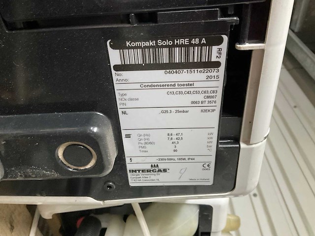 Intergas compact solo hre 48 a (2x) - afbeelding 3 van  3