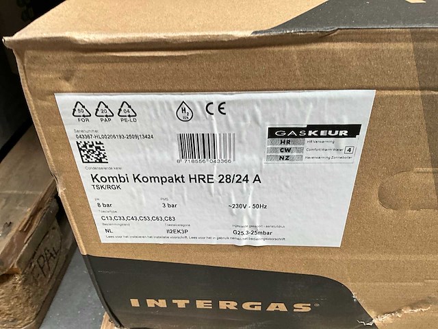 Intergas hre 28-24 a combi cv-ketel - afbeelding 3 van  3