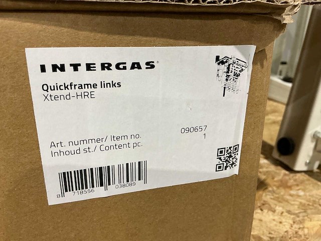 Intergas quickframe links xtend hre aansluitset (2x) - afbeelding 2 van  5