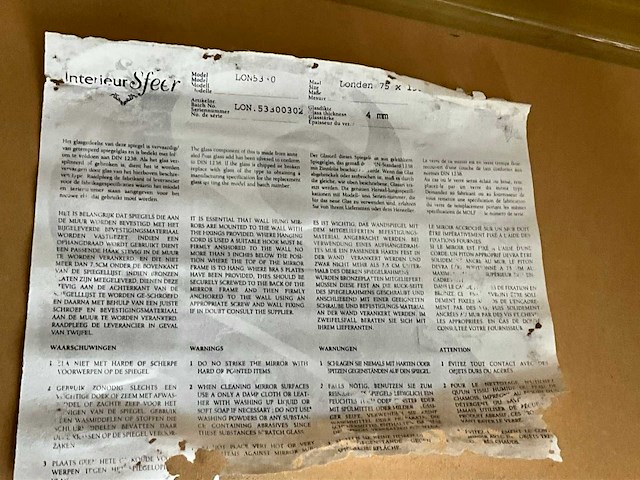 Interieur sfeer london spiegel - afbeelding 5 van  6