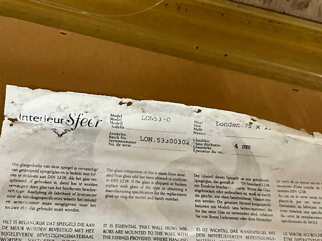 Interieur sfeer london spiegel - afbeelding 6 van  6