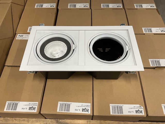 Interlight dubbele led inbouwspot (16x) - afbeelding 1 van  8