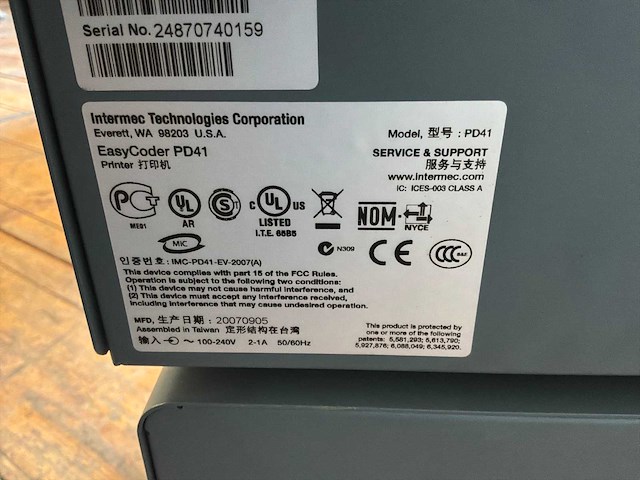 Intermec easycoder pd41 bonnenprinter (2x) - afbeelding 5 van  5