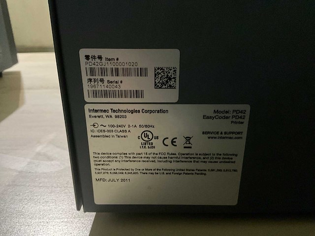 Intermec easycoder pd42 labelprinter - afbeelding 5 van  13