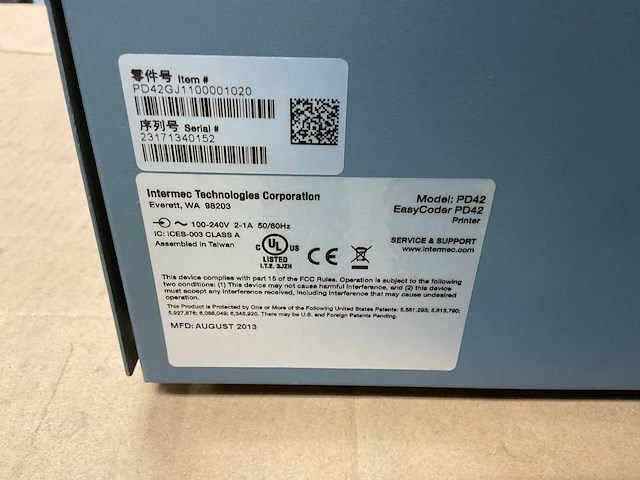Intermec easycoder pd42 labelprinter - afbeelding 8 van  8