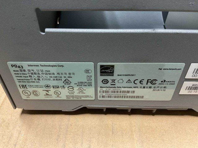 Intermec pd 43 thermal printer - afbeelding 7 van  7