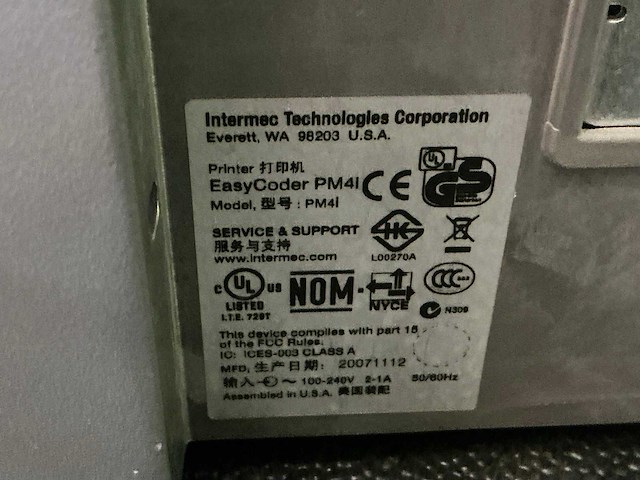 Intermec pm4i eastcoder labelprinter - afbeelding 5 van  5