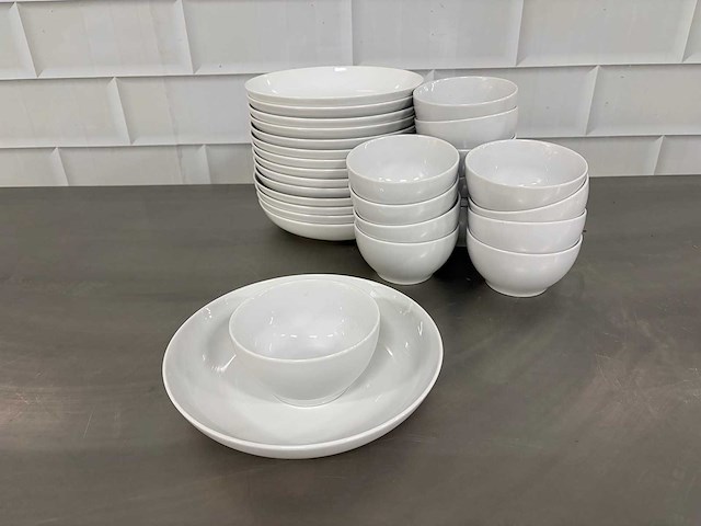 Intermezzo - voorgerecht bordje en schaaltje porselein (15x) - afbeelding 2 van  3