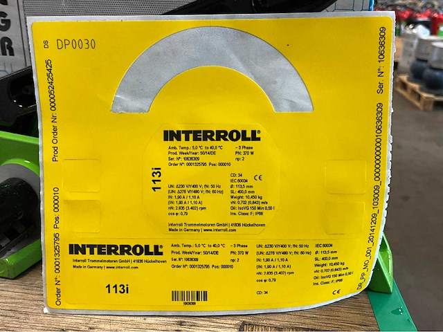 Interroll 113i trommel motor - afbeelding 4 van  4