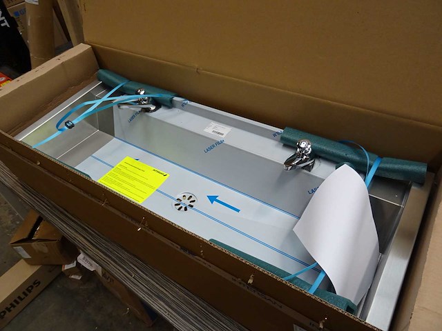 Intersan - sanilav5-2-l3p - rvs wasbak - afbeelding 1 van  2