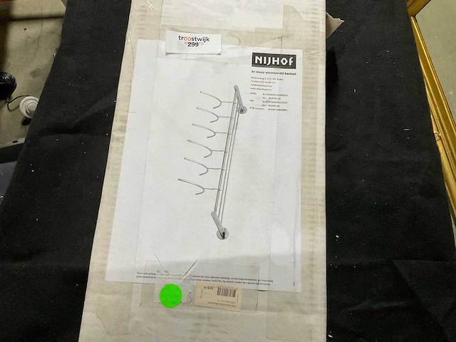 Intersteel wandkapstok 100cm rvs - afbeelding 1 van  1