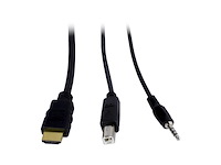 Intertech as41ha hdmi kvm switch zwart - afbeelding 3 van  4