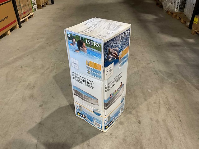 Intex 26712gn prism frame premium 3,7m opzetzwembad - afbeelding 1 van  4