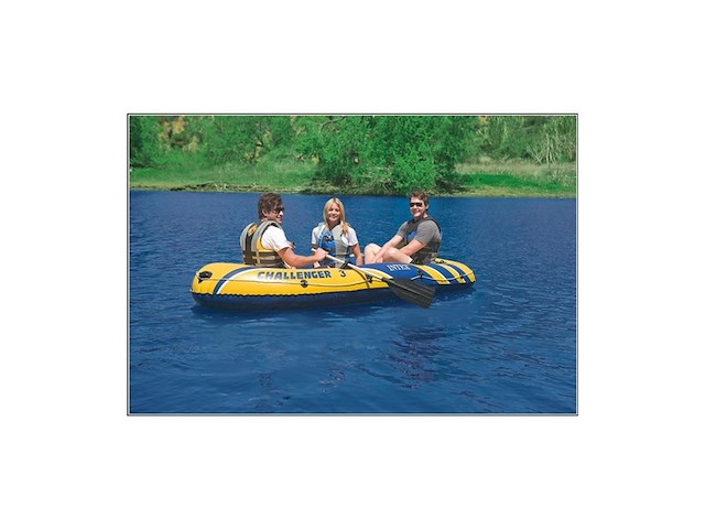 Intex challenger 3 boot set inclusief peddels en pomp - afbeelding 4 van  5