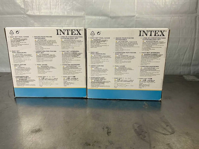 Intex zwembad afdekzeil 244cm intex (2x) - afbeelding 3 van  4