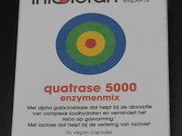 Intoleran quatrase 5000 enzymenmix – 3 doosjes á 36 capsules - afbeelding 2 van  3
