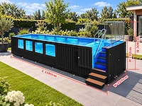 Intorelax 12 m (40 ft) container zwembad met ramen - afbeelding 6 van  13