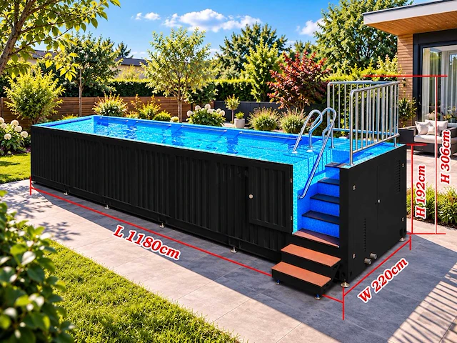 Intorelax 12 m (40 ft) container zwembad - afbeelding 3 van  6
