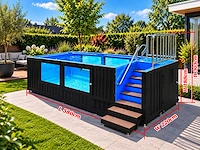 Intorelax 6 m (20 ft) container zwembad met ramen - afbeelding 6 van  12