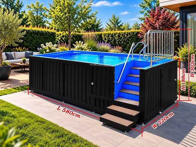 Intorelax 6 m (20 ft) container zwembad - afbeelding 2 van  7