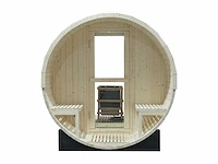 Intorelax panorama glas sh1824 - 240 cm barrel sauna - afbeelding 5 van  9