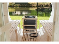 Intorelax panorama glas sh1824 - 240 cm barrel sauna - afbeelding 6 van  9