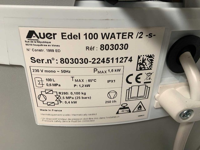 Intuis - auer edel 100 water/2s - warmtepompboilers - afbeelding 14 van  14