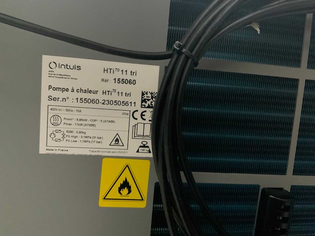 Intuis - auer hti70 11 tri / pilote ds170d - warmtepomp - afbeelding 3 van  24