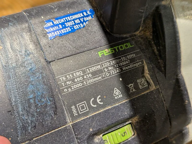 Invalcirkelzaag, festool, ts 55 ebq - afbeelding 5 van  7
