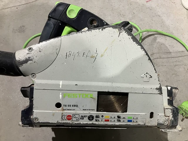 Invalzaag, festool, ts 55 ebq - afbeelding 2 van  5