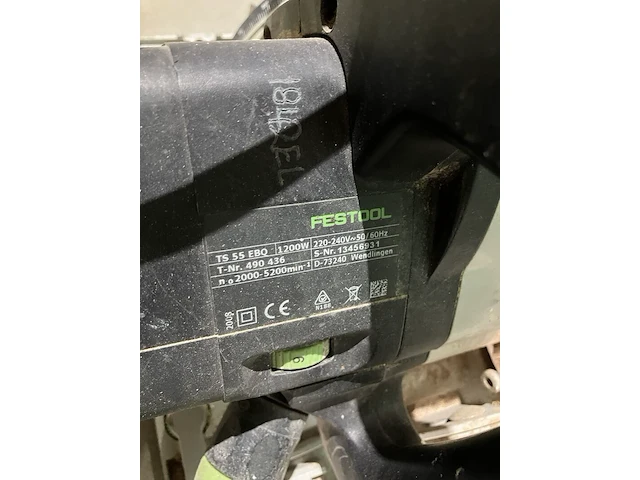 Invalzaag, festool, ts 55 ebq - afbeelding 4 van  5